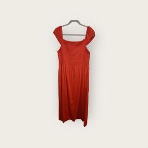 LOFT Outlet NWT Smocked Maxi Dress Red Size Large